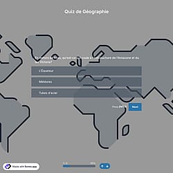 Modèle de Quiz de Géographie