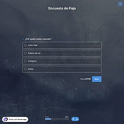 Plantilla de Encuesta de Paja