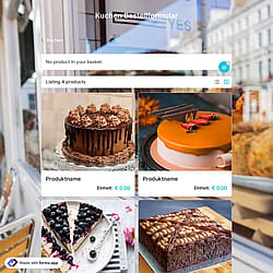 Kuchenbestellformular-Vorlage