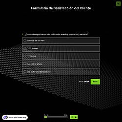 Formulario de Satisfacción del Cliente