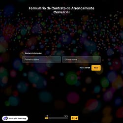 Formulário de Contrato de Arrendamento Comercial