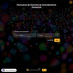 Plantilla de Formulario de Contrato de Arrendamiento Comercial