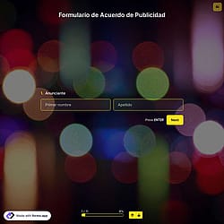 Plantilla de Formulario de Acuerdo de Publicidad