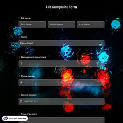 Human Relations Complaint Form Template