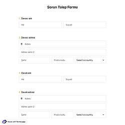 Sorun Talep Formu Şablonu