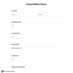 Kayıp Makbuz Formu Şablonu