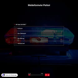 Meldeformular Polizei