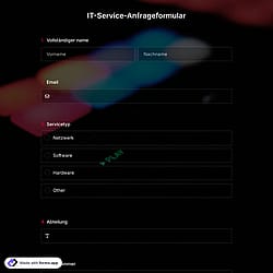 IT-Service-Anfrageformular