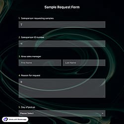 Sample Request Form Template