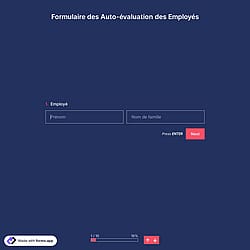 Formulaire des Auto-évaluation des Employés