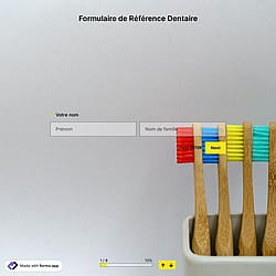 Modèle de formulaire de recommandation dentaire