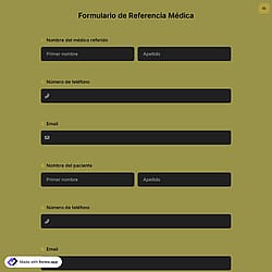 Plantilla de Formulario de Referencia Médica