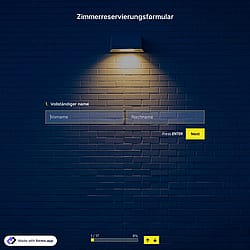 Zimmerreservierungsformular