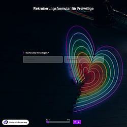 Rekrutierungsformular für Freiwillige