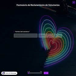 Plantilla de Formulario de Reclutamiento de Voluntarios