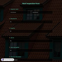 Roof Inspection Form Template