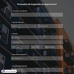 Formulaire de Inspection de Appartement
