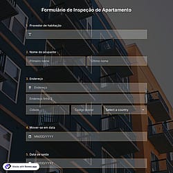 Formulário de Inspeção de Apartamento