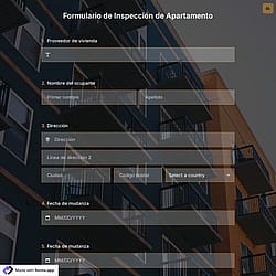 Plantilla de Formulario de Inspección de Apartamento