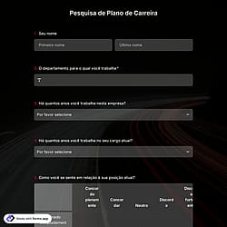 Pesquisa de Plano de Carreira