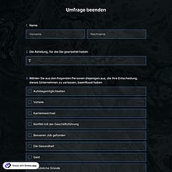 Umfrage beenden
