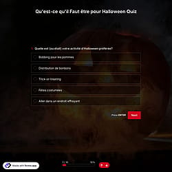 Qu'est-ce qu'il Faut être pour Halloween Quiz 