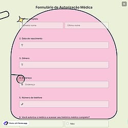 Formulário de Autorização Médica