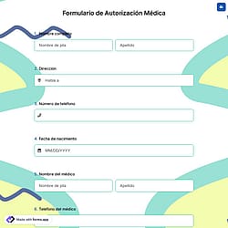 Formulario de autorización médica