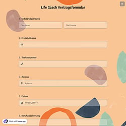 Life Coach Vertragsformular