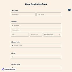 Grant Application Form
