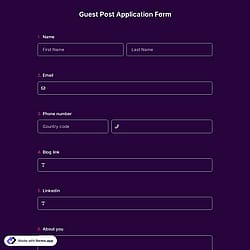 Guest Post Application Form