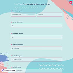 Formulario de reserva