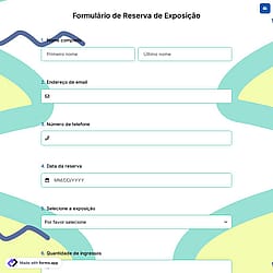 Formulário de Reserva de Exposição