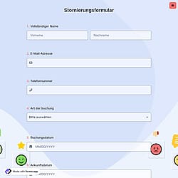 Stornierungsformular