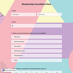 Membership Cancellation Form