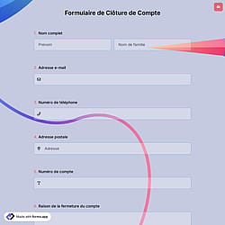 Formulaire de Clôture de Compte