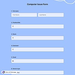 Computer Issue Form