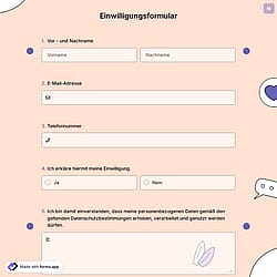 Online-Einverständniserklärung