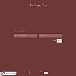 Spa Consent Form