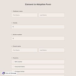 Consent To Adoption Form