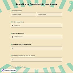 Formulário de Consentimento para Adoção