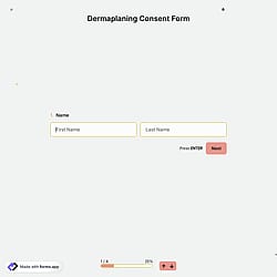 Dermaplaning Consent Form