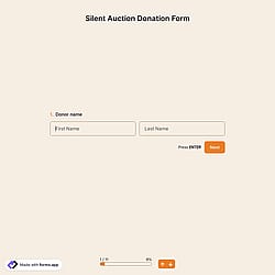 Silent Auction Donation Form