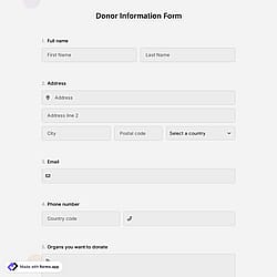 Donor Information Form