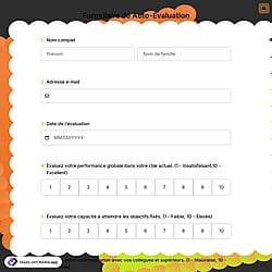 Formulaire de Auto-Évaluation