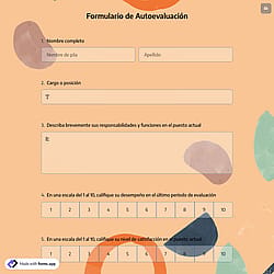 Formulario de Autoevaluación