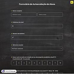 Formulário de Autoavaliação do Aluno