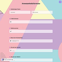 Anwesenheitsformular