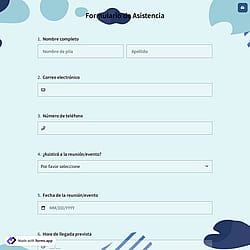 Formulario de asistencia