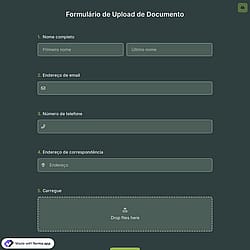 Formulário de Upload de Documentos